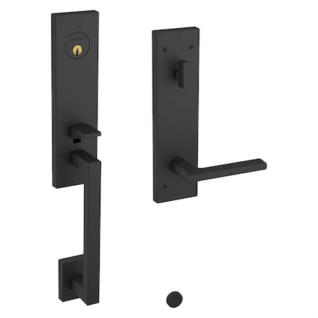 Baldwin Entry Handlesets Satin Black 85391.190.RENT